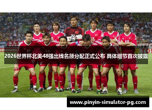 2026世界杯北美48强出线名额分配正式公布 具体细节首次披露
